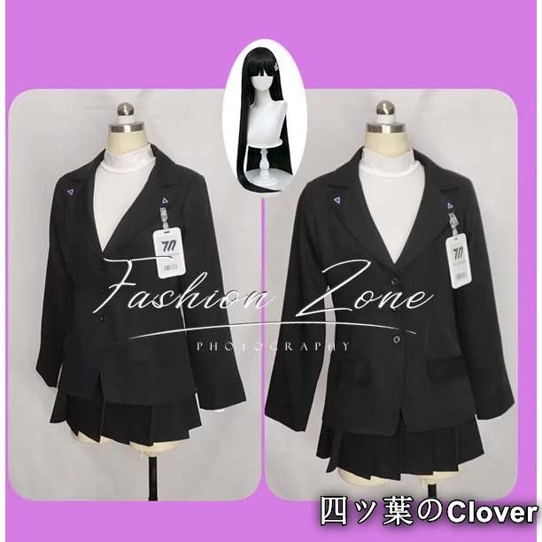ブルーアーカイブ Blue Archive風 調月 リオコスプレ衣装 ウィッグ cosplayハロウィン演出服変装B251103