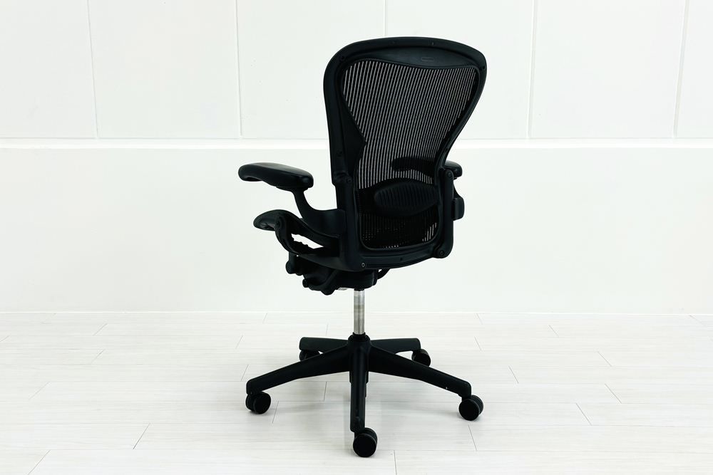 ハーマンミラー アーロンチェア Bサイズ ランバーサポート Herman Miller Aeron Chairs オフィス家具 メッシュ A000004006