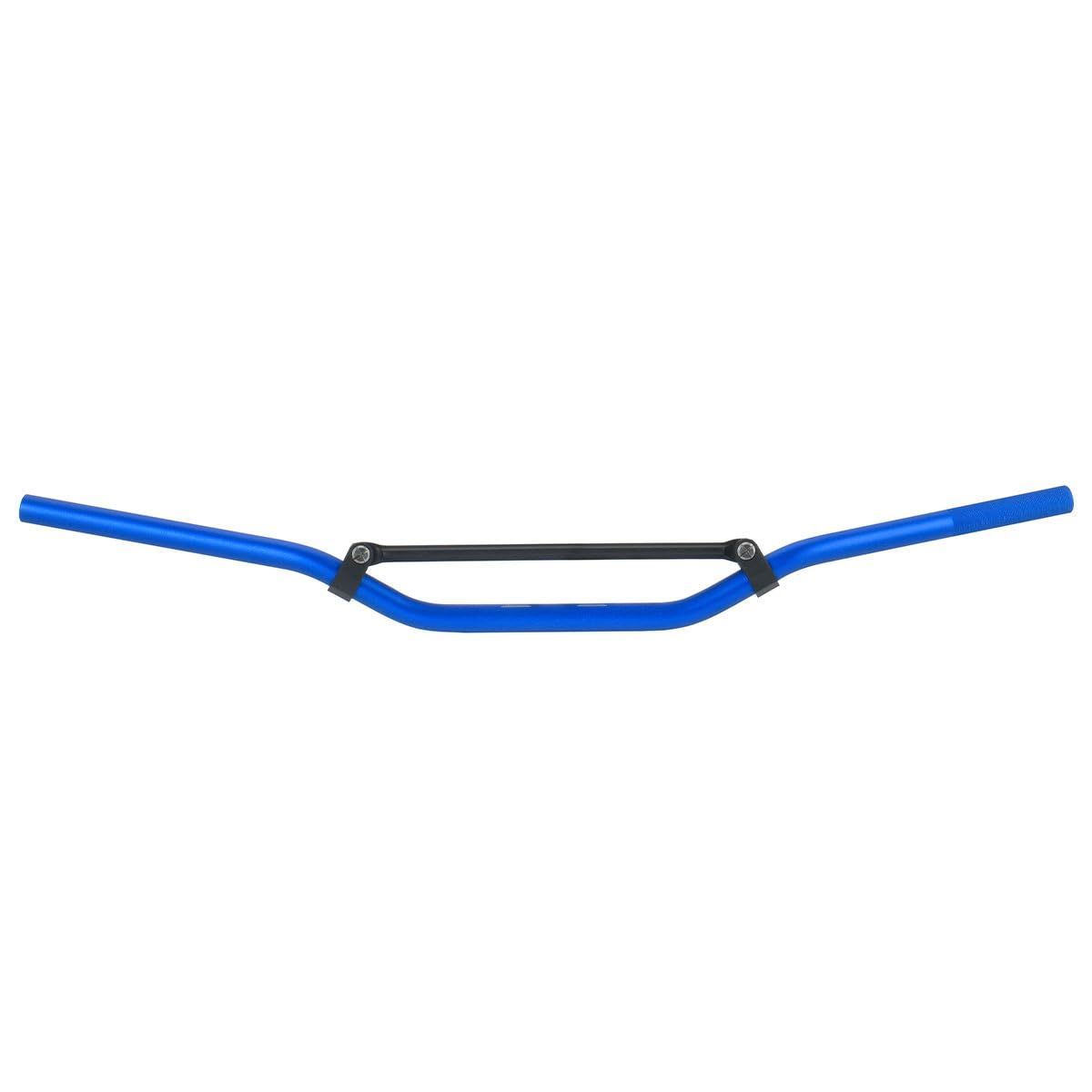 ジータレーシング ZETA RACING SEROW250等 COMPハンドルバー Motard-Low 径 22.2mm 汎用 幅 800mm 高さ 80mm 引き 62mm バーエンドキャップ付属 ブルー F4387