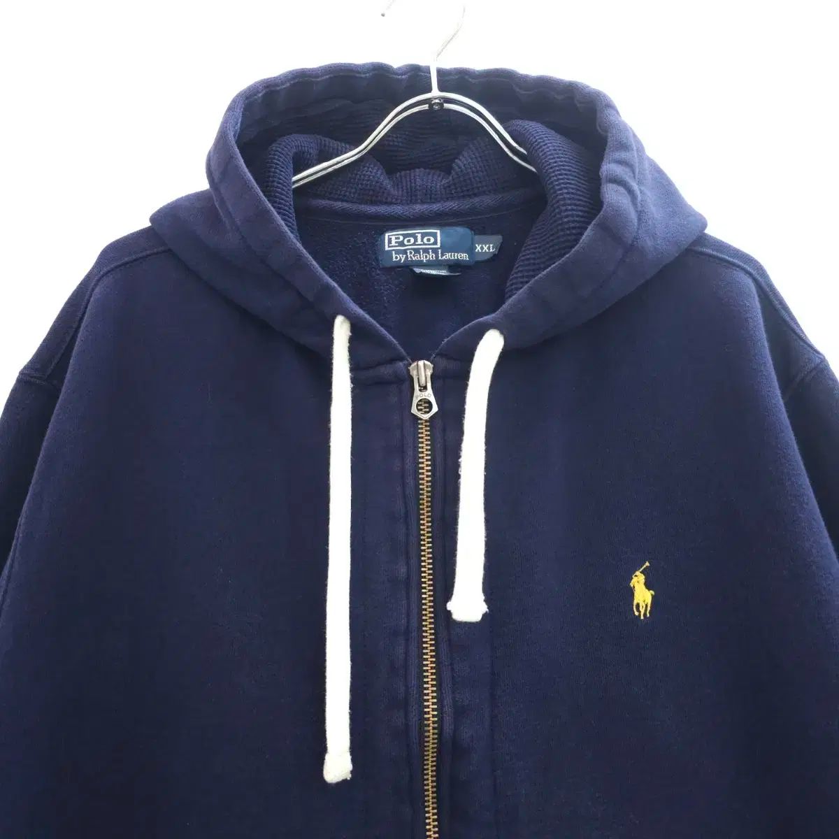 ポロラルフローレン サーマル フーディー ジップアップ 起毛 ネイビー