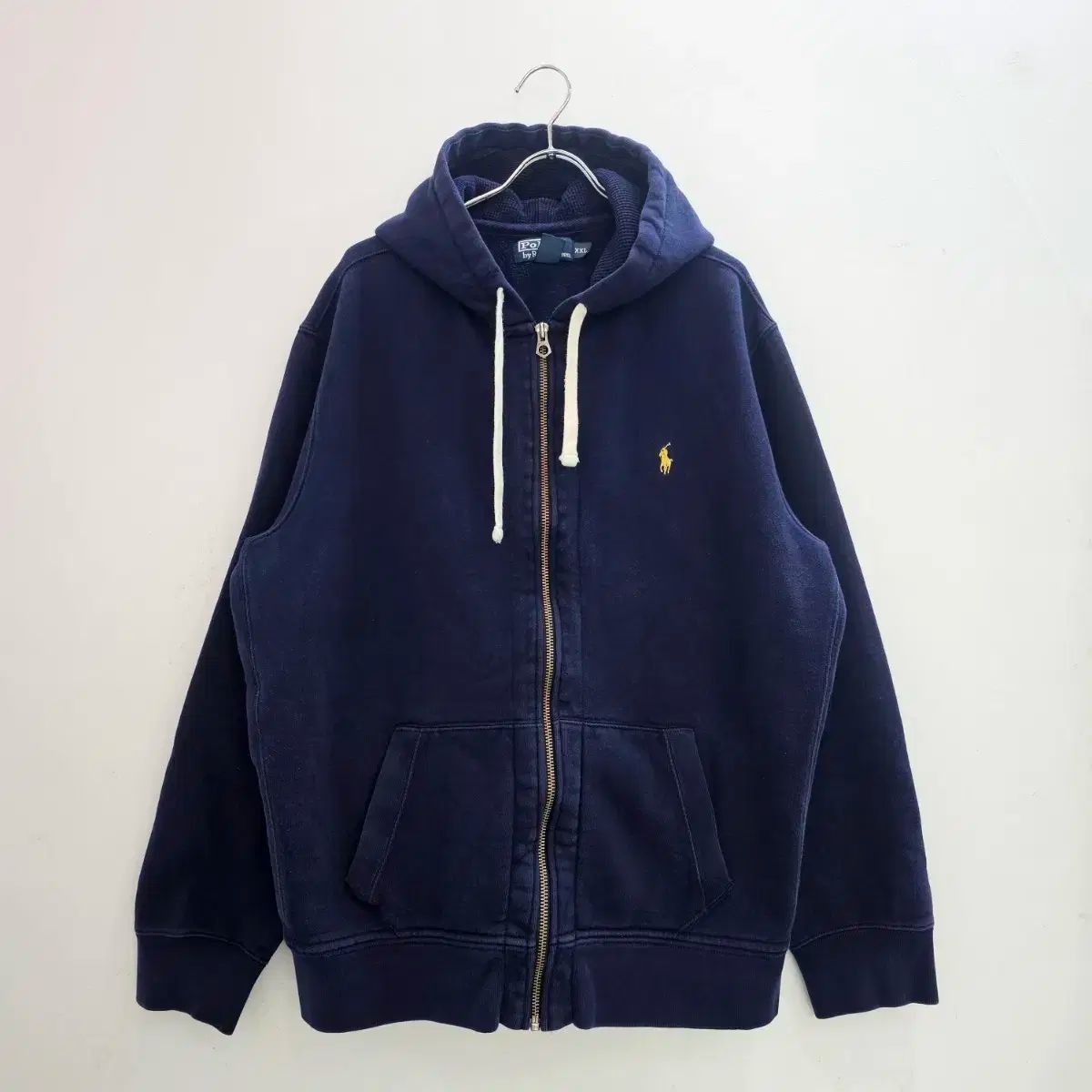 ポロラルフローレン サーマル フーディー ジップアップ 起毛 ネイビー