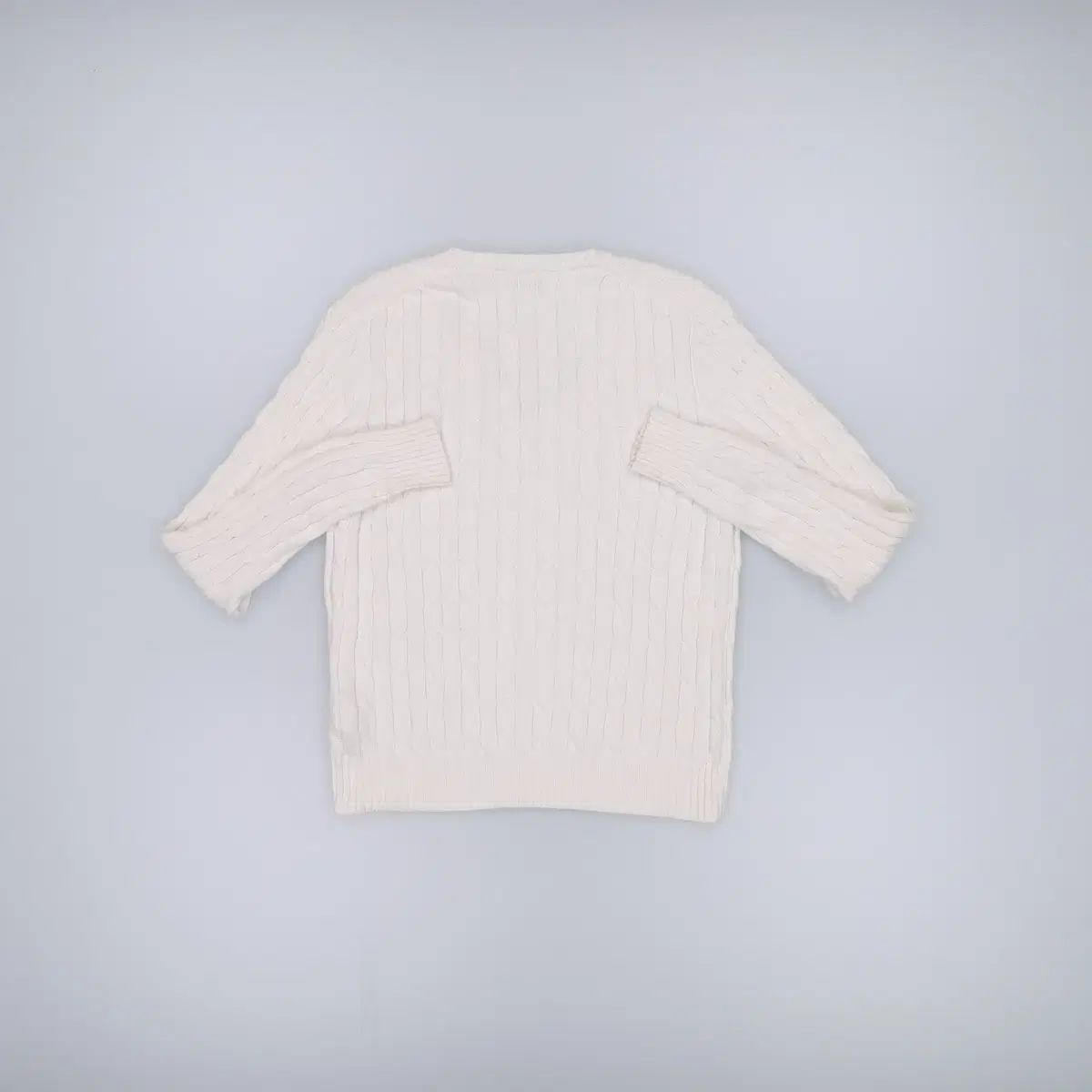 L 新モデル ポロ ラルフローレン Vネック ケーブル編み ニート N 6857