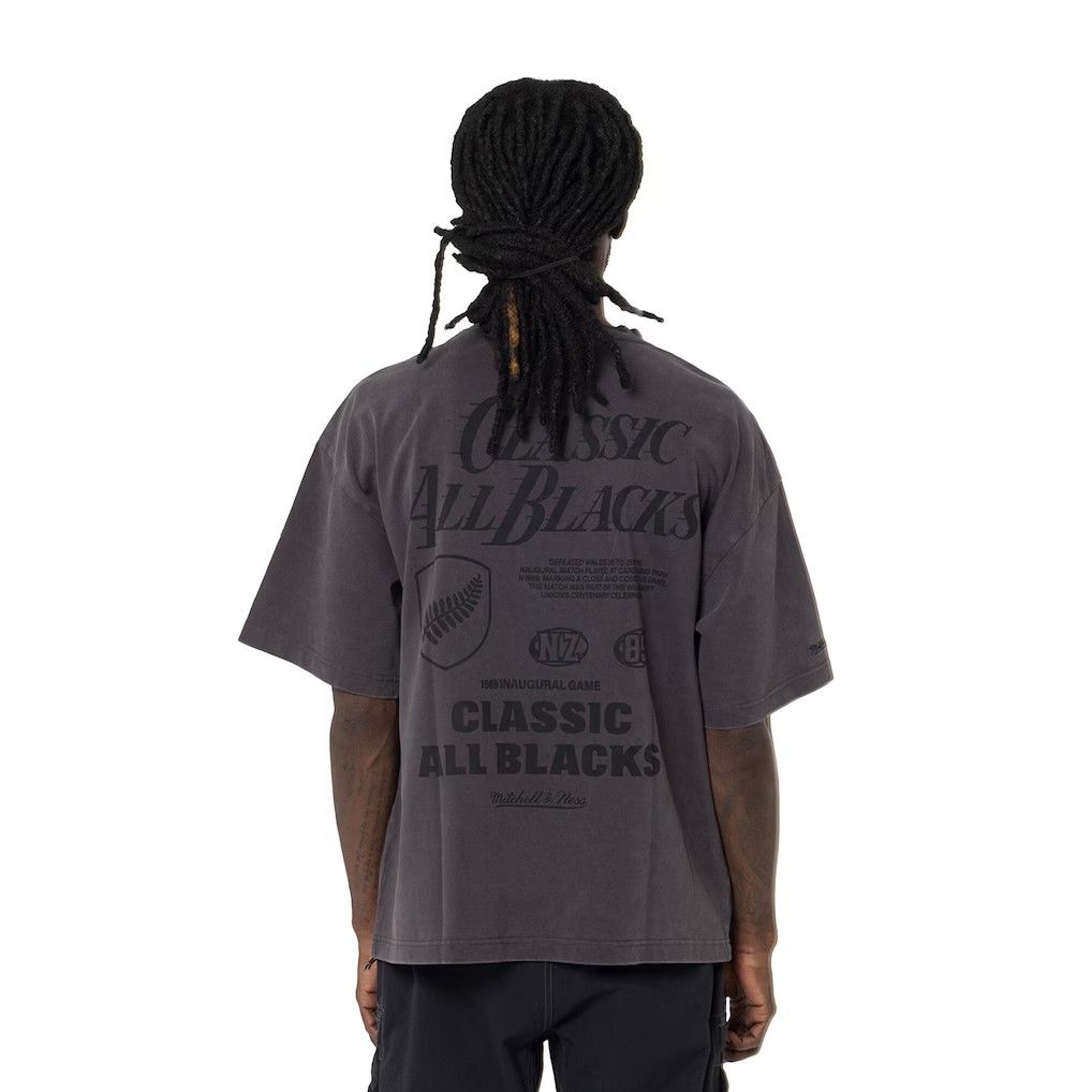 ミッチェル＆ネス ラグビー ニュージーランド代表 オールブラックス ワールド クロップ Tシャツ 黒 グレー モデル 日本未発売