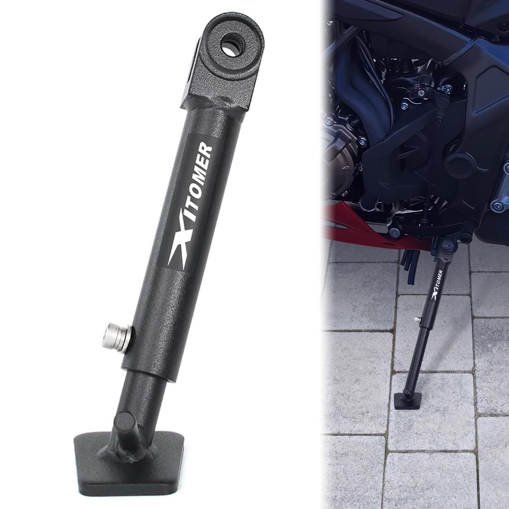 Xitomer 7.6 cm 調節 なキックスタンド サイドスタンド CB650R CBR650R 2019-2025 CB650F CBR650F 2014-2018 オートバイ 調節 サイドスタンド ダートバイク キックスタンド