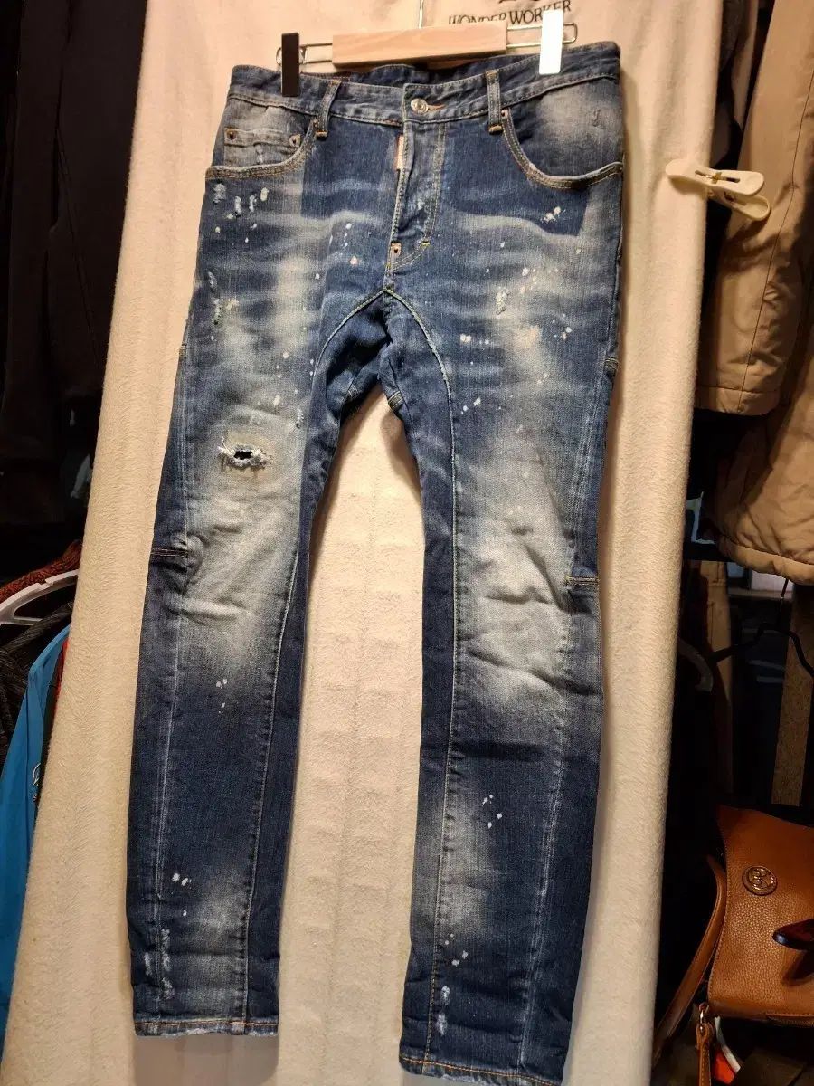 ディースクエアード2 デニム ジーンズ スプラッター ダメージジーンズ