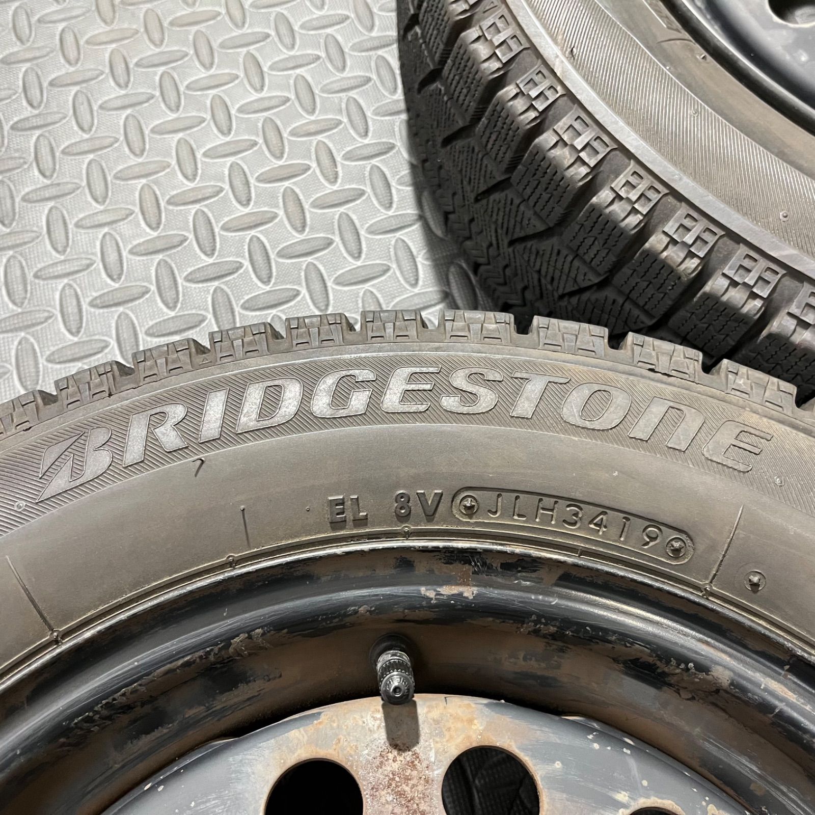  19年製 155 65 R 14 ブリヂストン ブリザックVRX スバル ステラ 2 スタッドレスタイヤ 1144 14インチ タイヤ ホイールセット