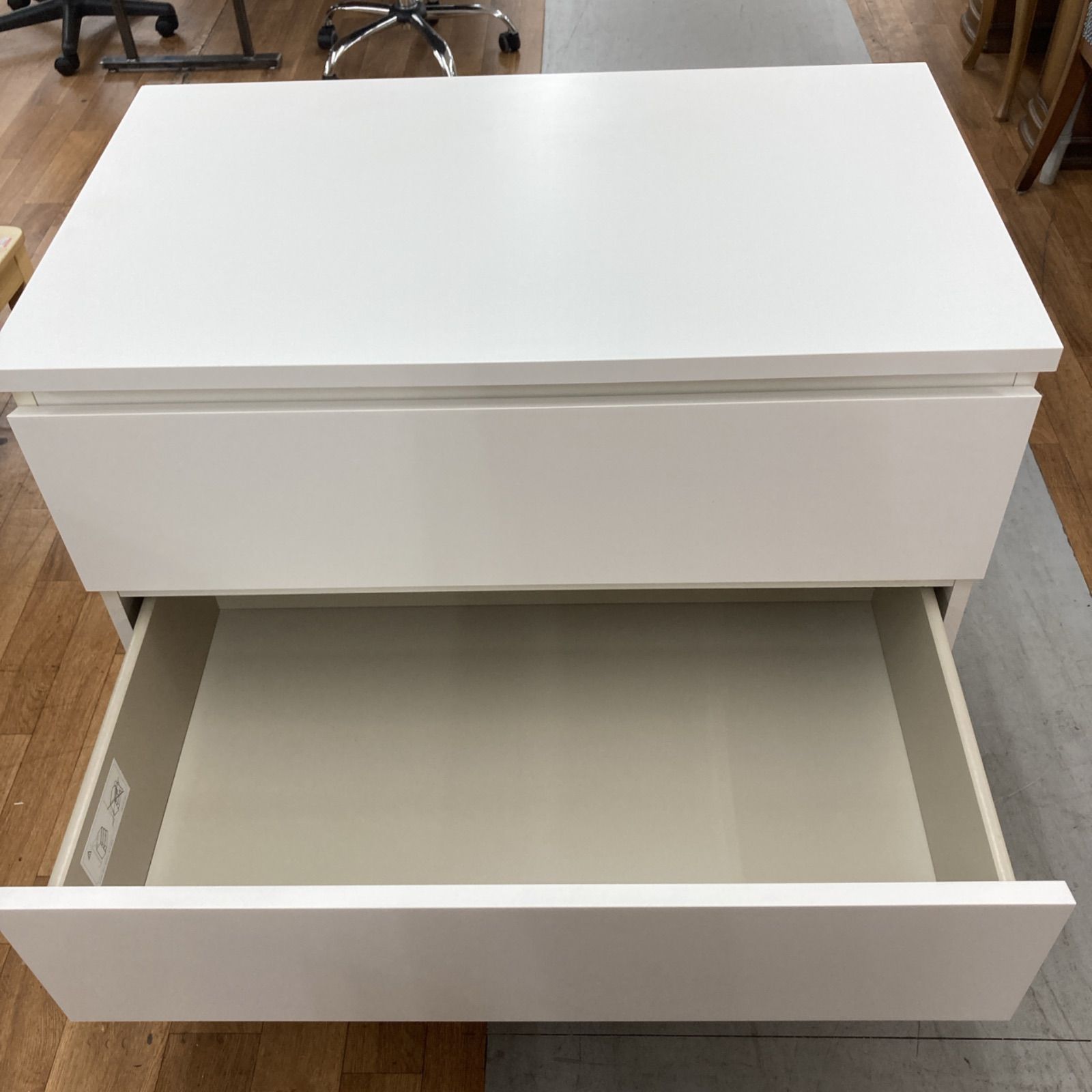 S154 IKEA イケア 3段チェスト MALM マルム 人気 幅80.5cm MARWIL-DEMENAGEMENTS_CH