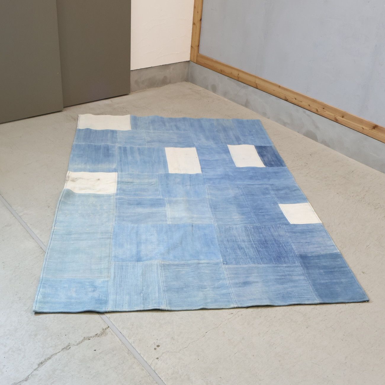 CRASHGATE クラッシュゲート デニムパッチラグ カーペット 絨毯 西海岸 CRASHGATE クラッシュゲート デニムパッチラグ コットン カーペット