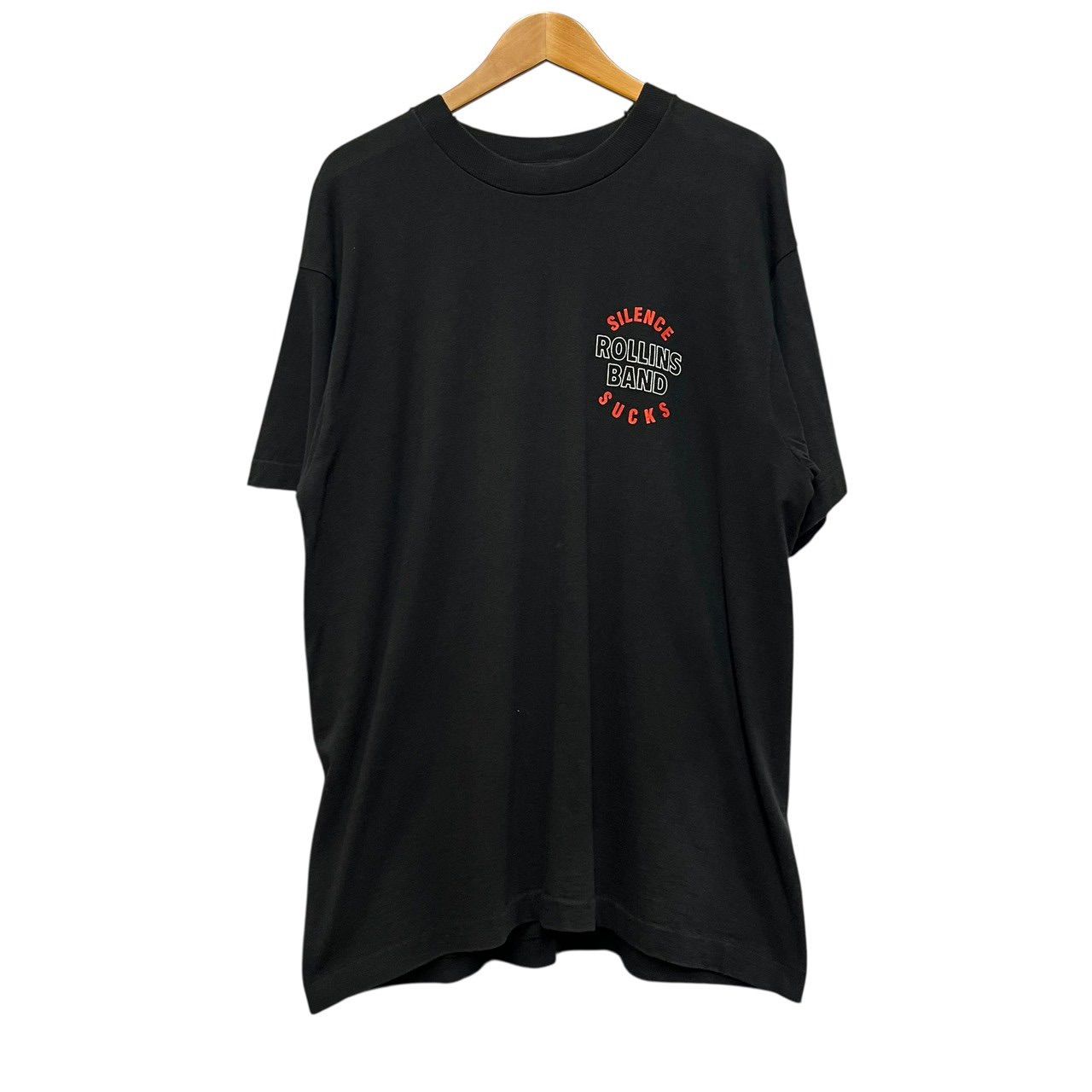 90s ビンテージ ROLLINS BAND 両面プリント バンド Tシャツ L ブラック