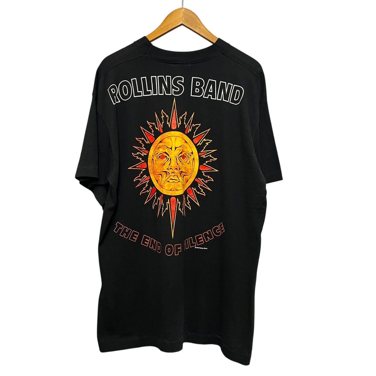 90s ビンテージ ROLLINS BAND 両面プリント バンド Tシャツ L ブラック