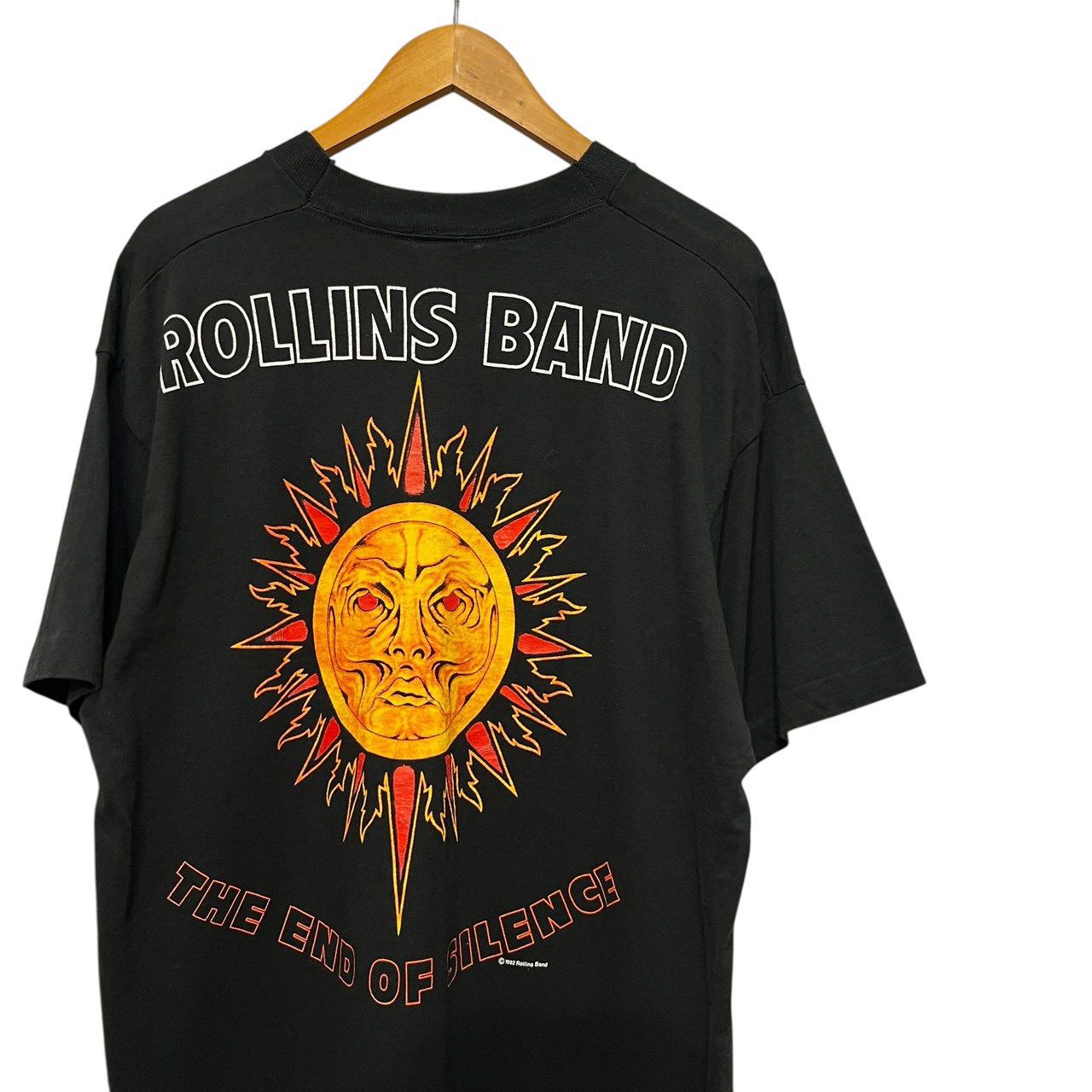 90s ビンテージ ROLLINS BAND 両面プリント バンド Tシャツ L ブラック