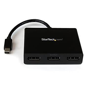 【】 StarTech.com 3ポートMSTハブ Mini DisplayPort - 3x DsiplayPort マルチモニタースプリッタ 4K対応 Windowsのみ対応 MSTMDP123DP