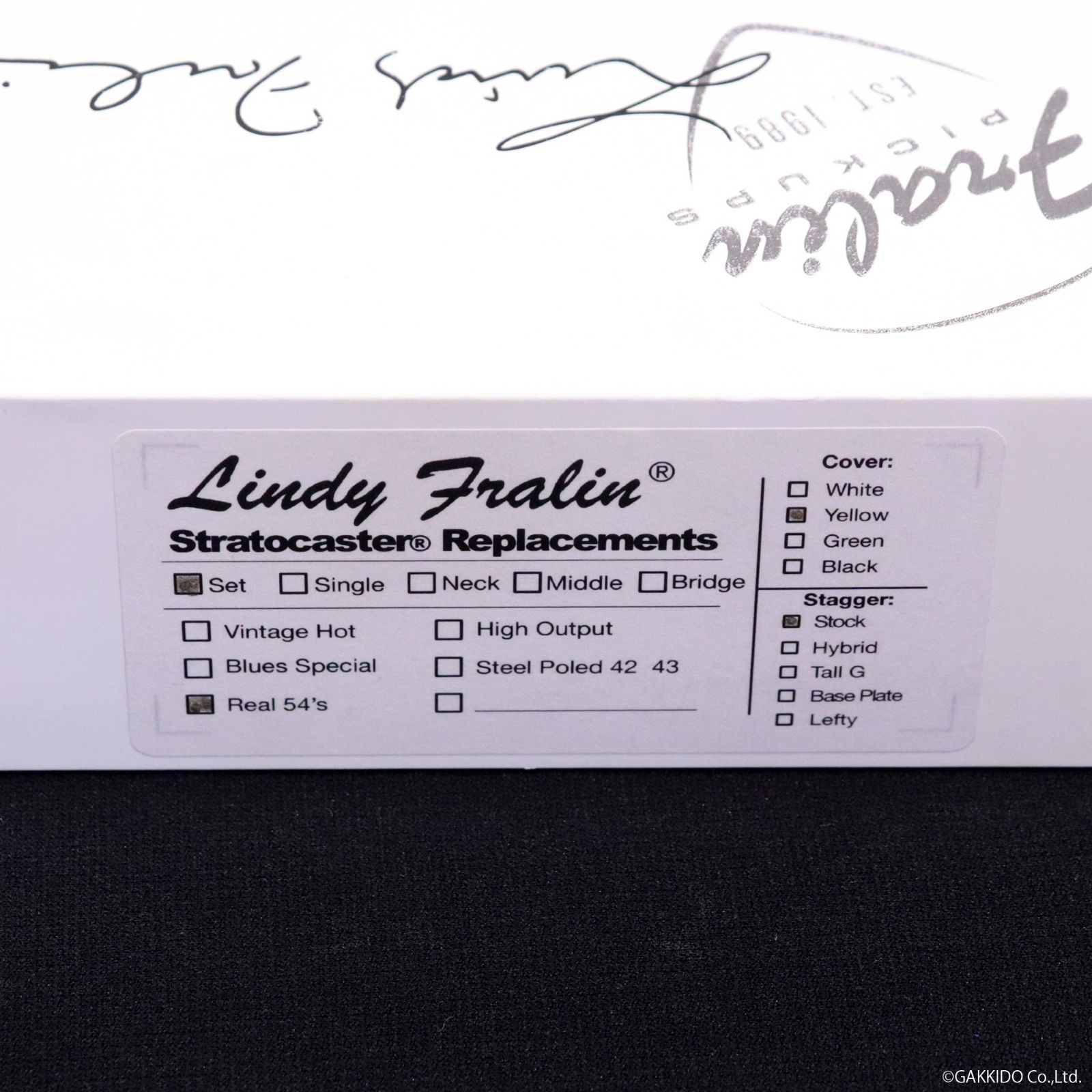 安定した LINDY FRALIN Strat Real 54 Set Yellow Cover 最短翌日お届け。
