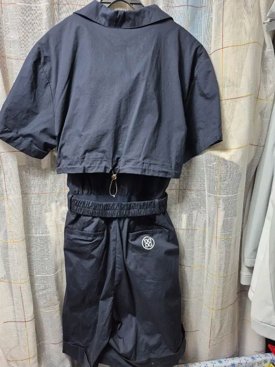 ジーフォア ネイビー オールインワン 半袖 ONE PIECE M