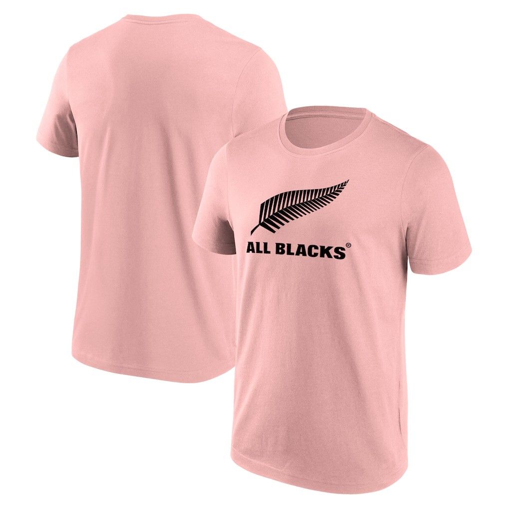 ファナティクス ラグビー ニュージーランド代表 オールブラックス プライマリー ロゴ グラフィック Tシャツ ピンク 公式モデル 日本未発売