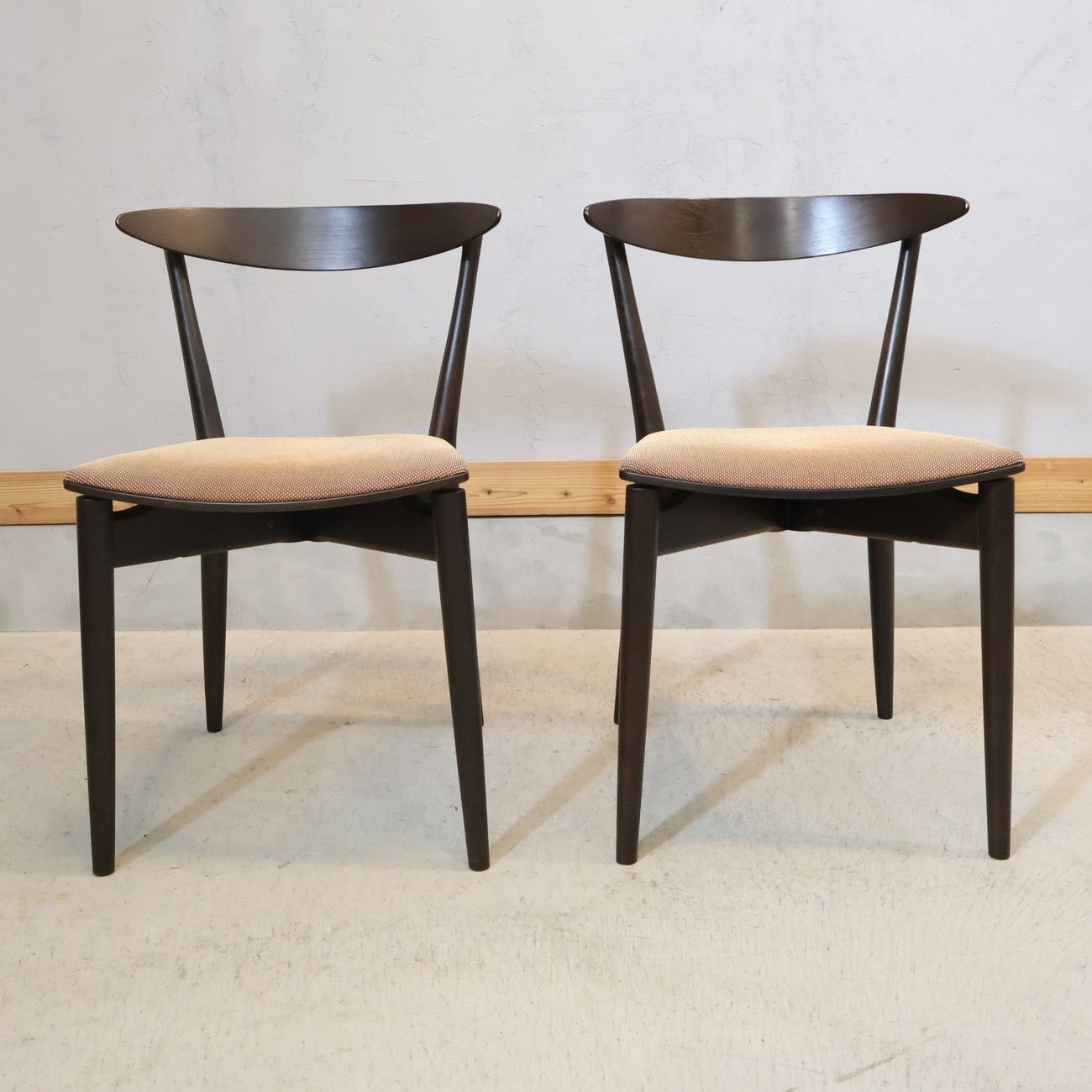 CONDE HOUSE カンディハウス エクリプス ダイニングチェア 2脚セット サイドチェア 北欧スタイル ヒッコリー材 和モダン