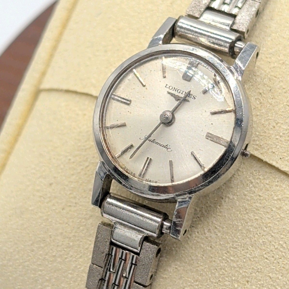 Longines Watch Automatic Ladies Round Silver Y2K 00S Vintage Not Working ロンジン 時計 自動巻き レディース ラウンド シルバー ヴィンテージ 不動品