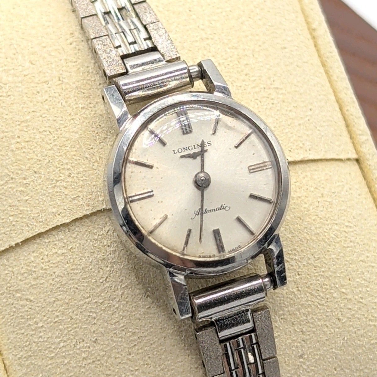 Longines Watch Automatic Ladies Round Silver Y2K 00S Vintage Not Working ロンジン 時計 自動巻き レディース ラウンド シルバー ヴィンテージ 不動品