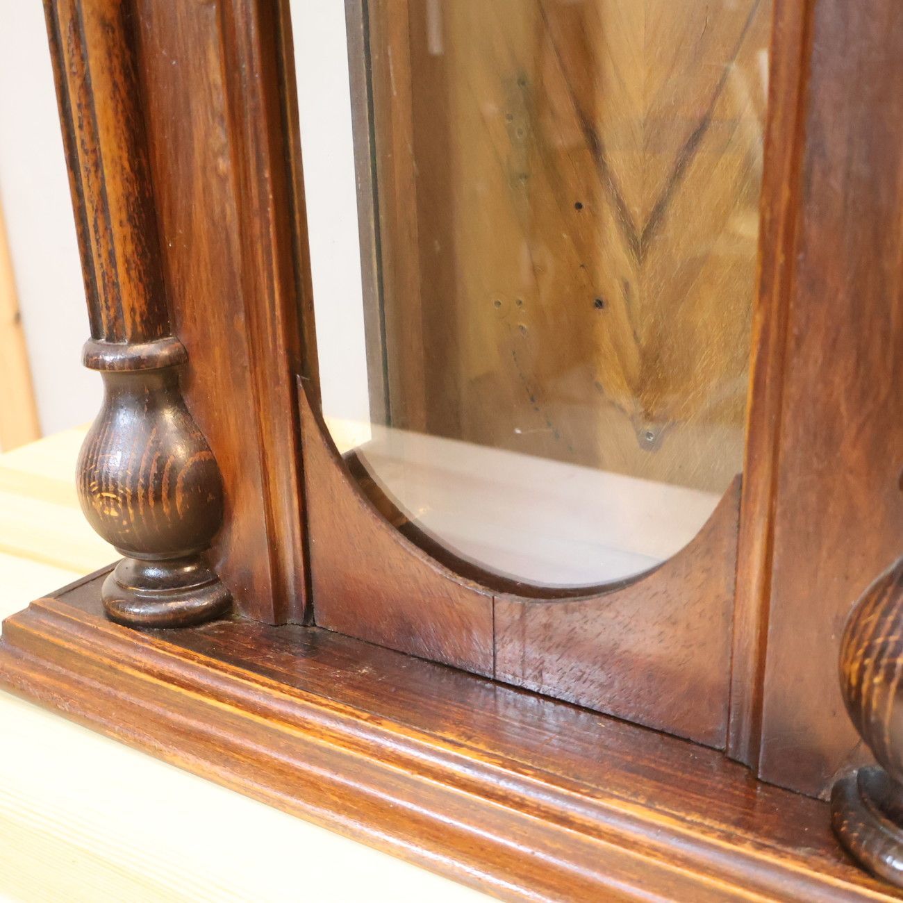 マホガニー材 時計キャビネット