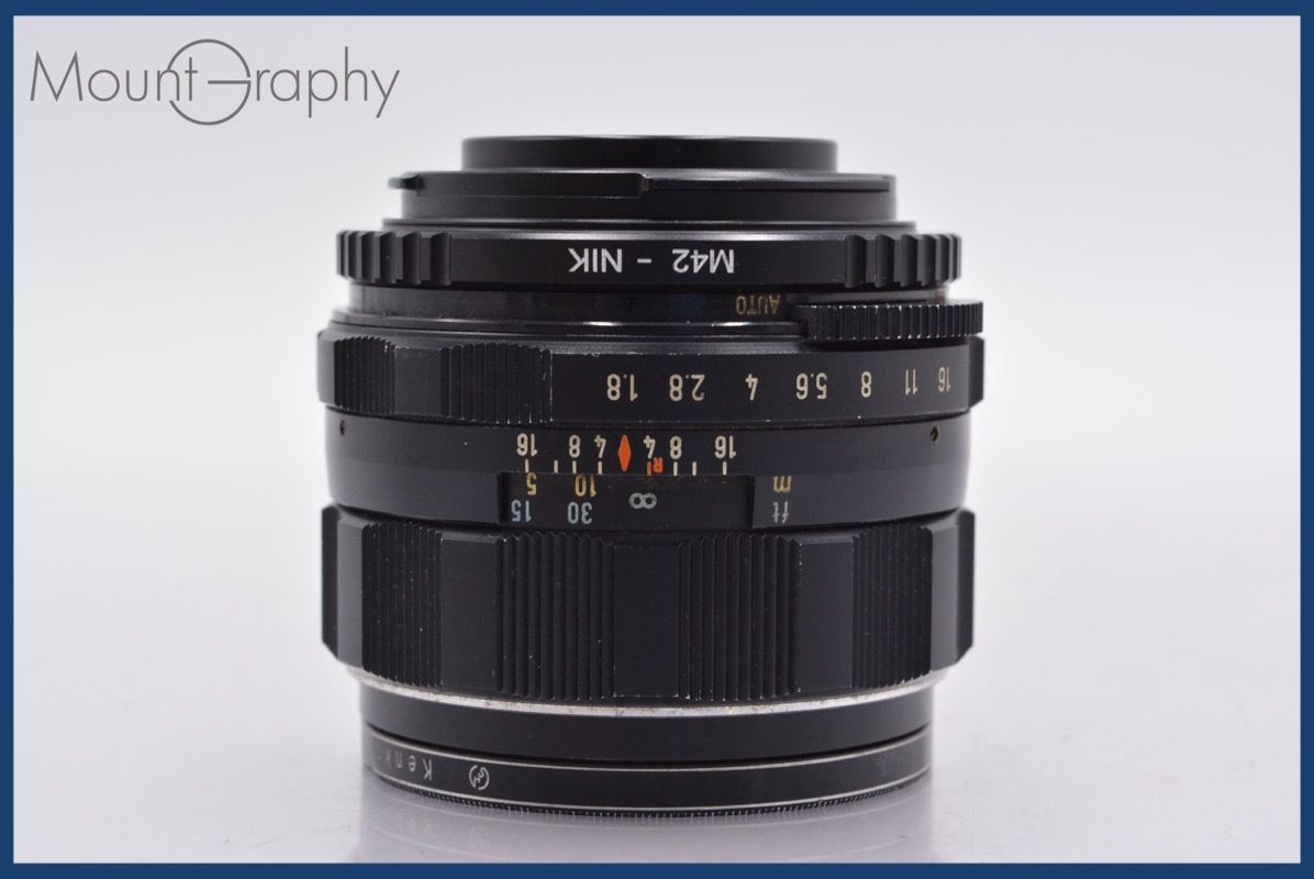 ペンタックス PENTAX Super-Takumar 55mm F1.8 後期 前後キャップ-レンズフィルター付 完動 同梱可 am445