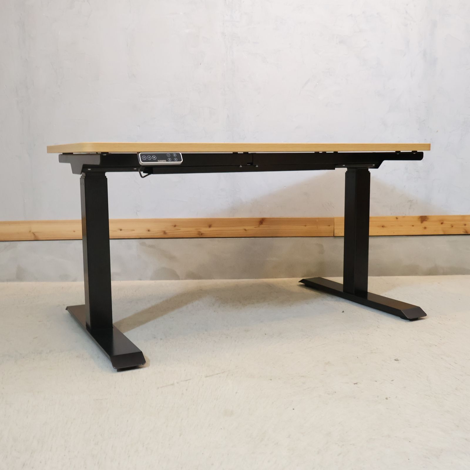 FlexiSpot フレキシスポット 電動昇降式デスク ワークデスク スタンディング 作業台 PC用 在宅ワーク シンプル ナチュラル モダン