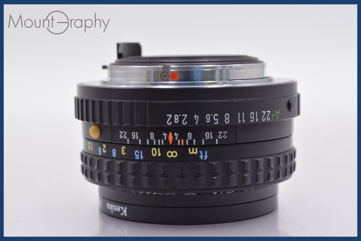 上 ペンタックス PENTAX SMC PENTAX-A 50mm F2 前後キャップ-レンズフィルター付 完動 同梱可 am450