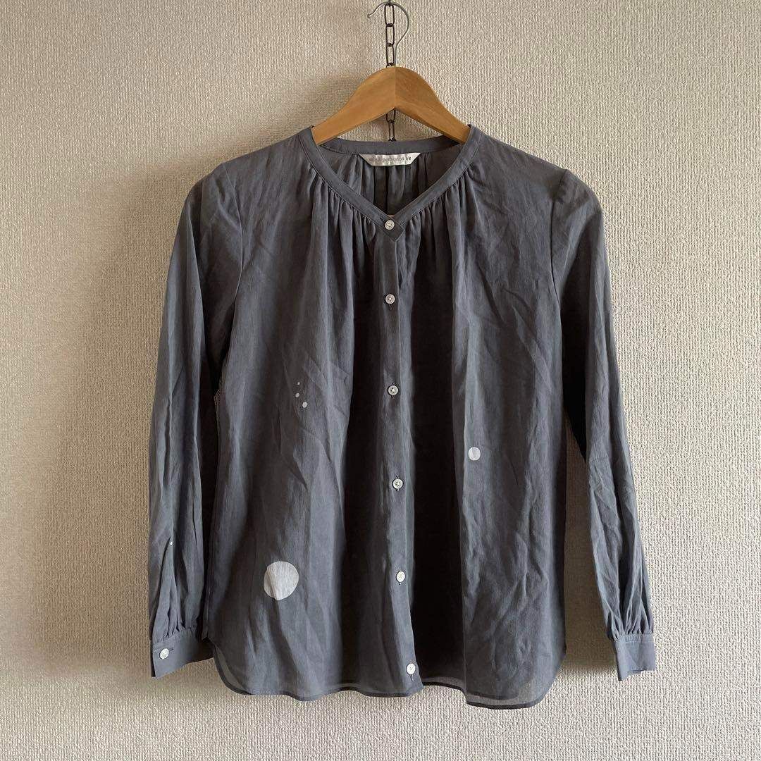 ミナペルホネ・ブラウス mina perhonen ミナペルホネン ブラウス 36(S