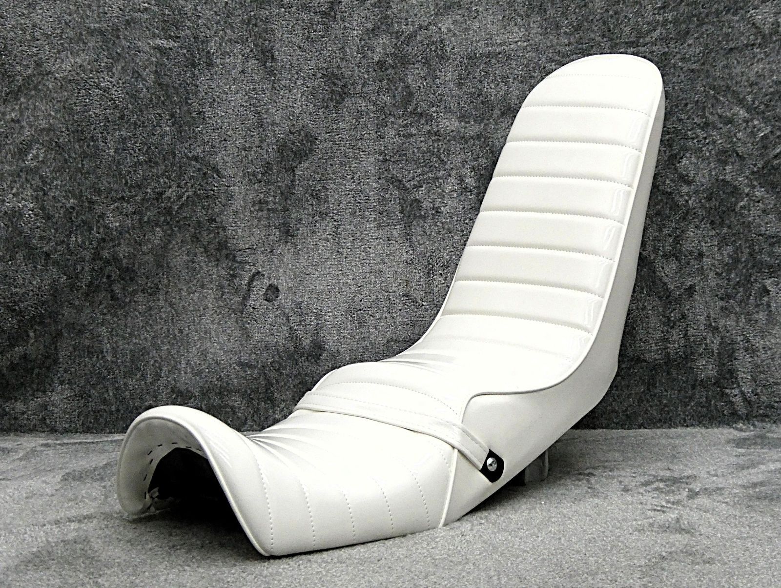 XJR400前期4HM 白エナ40cm 三段シート/ホワイト 補強入り エナメル