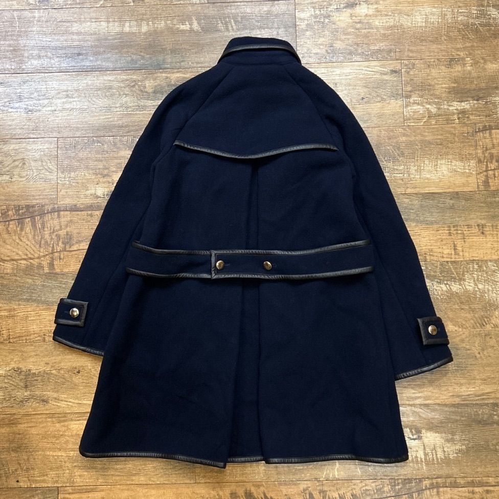 sacai luck サカイラック レザー パイピング ピーコート Pコート