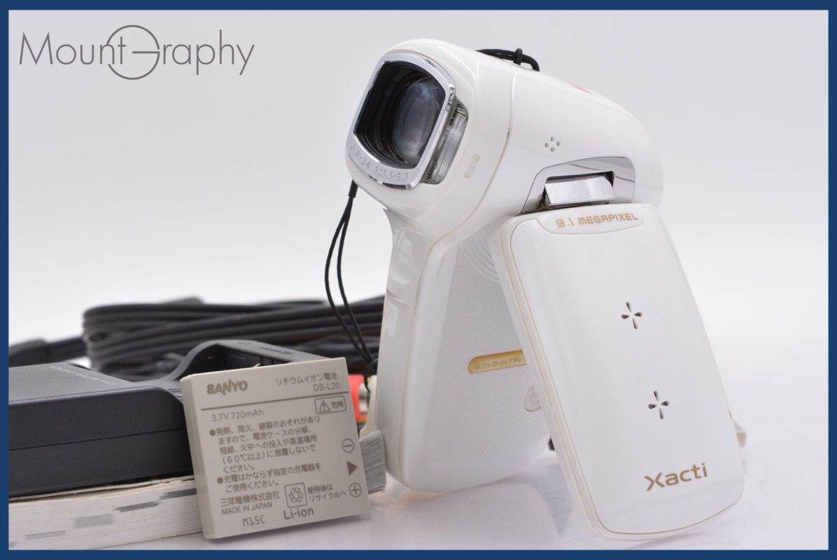 上 サンヨー SANYO Xacti DMX-CG9 5x バッテリー 充電器 取扱説明書付属 同梱可 am620