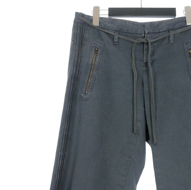  ニールバレット Neil Barrett サイドデザイン ドローストリングパンツ 46 ネイビー 紺 正規 ワークパンツ カーゴパンツ ペインターパンツ パンツ