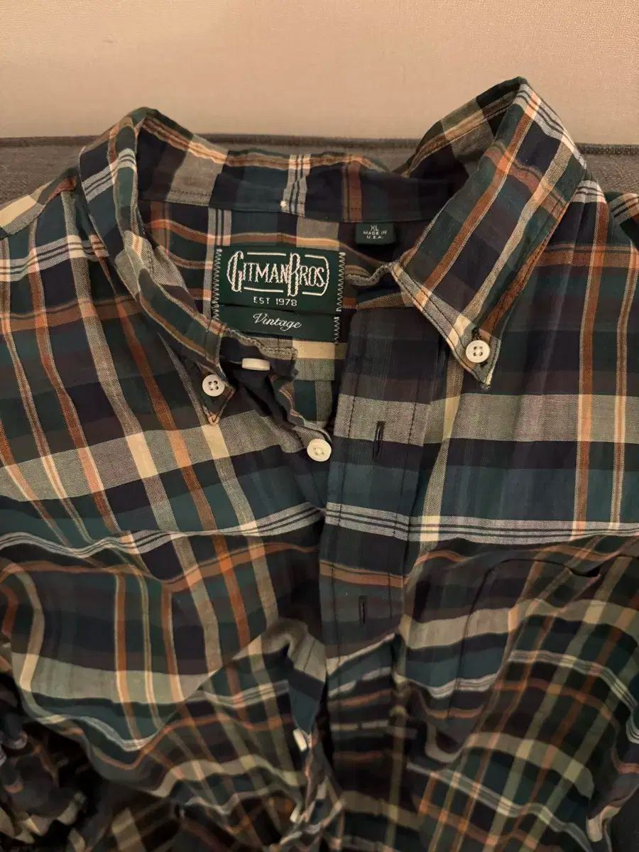 Gitman Vintage マドラスチェック シャツ XL