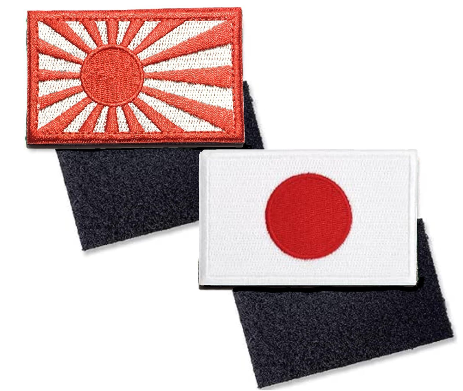 迅速発送】【Shiseikokusai 】旭日旗日本国旗2枚セットワッペン