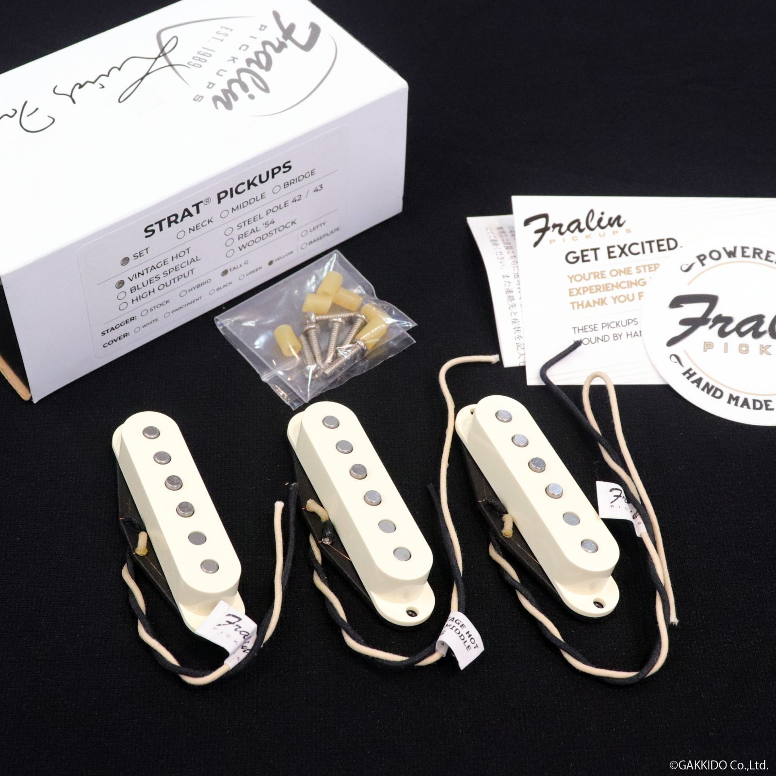 LINDY FRALIN Vintage Hot Strat TALL-G Set Yellew Cover