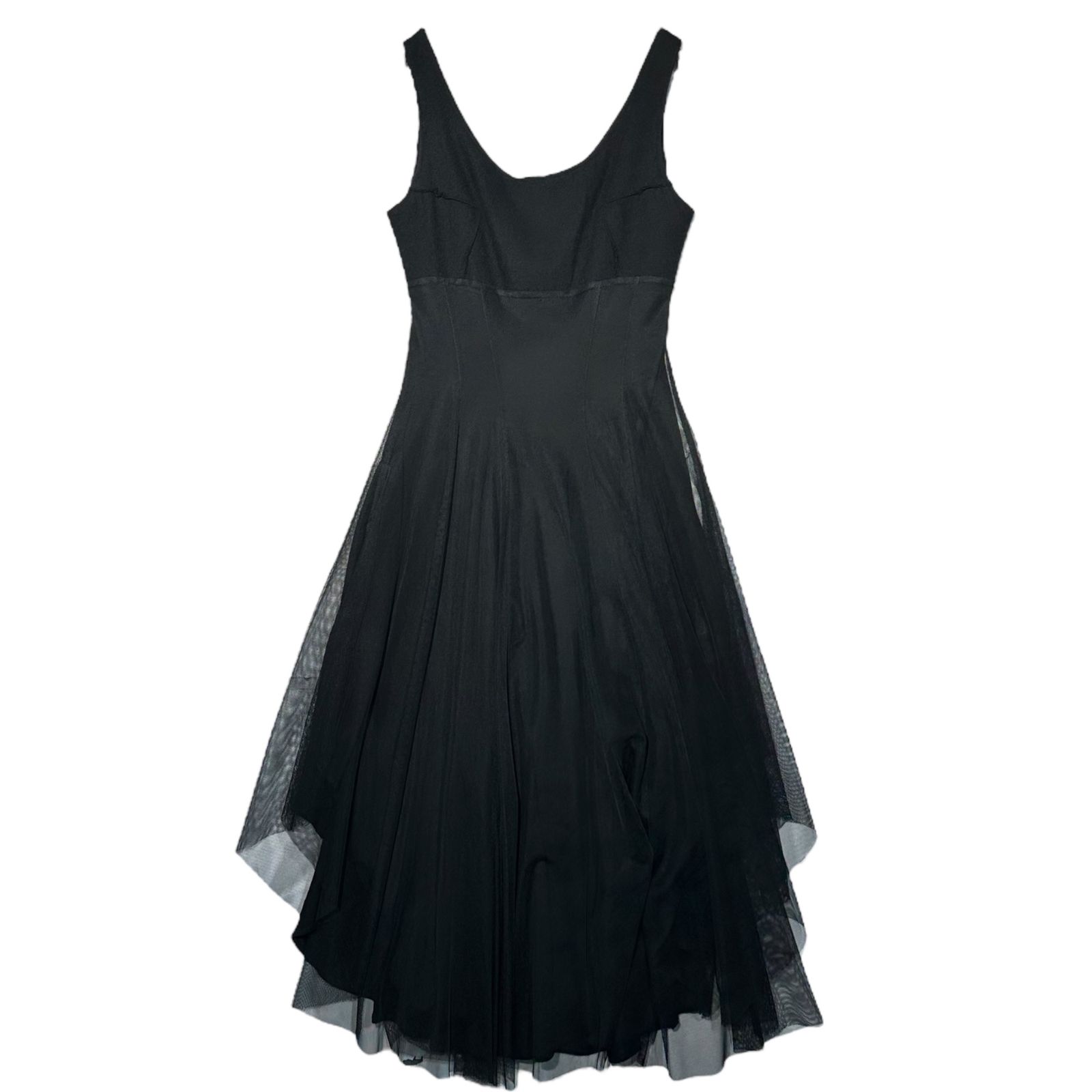 MICHIKO by Y s ミチコ バイ ワイズ Sleeveless Tulle Dress ノースリーブ チュール ドレス ワンピース YF-D32-807 1 S程度 ブラック