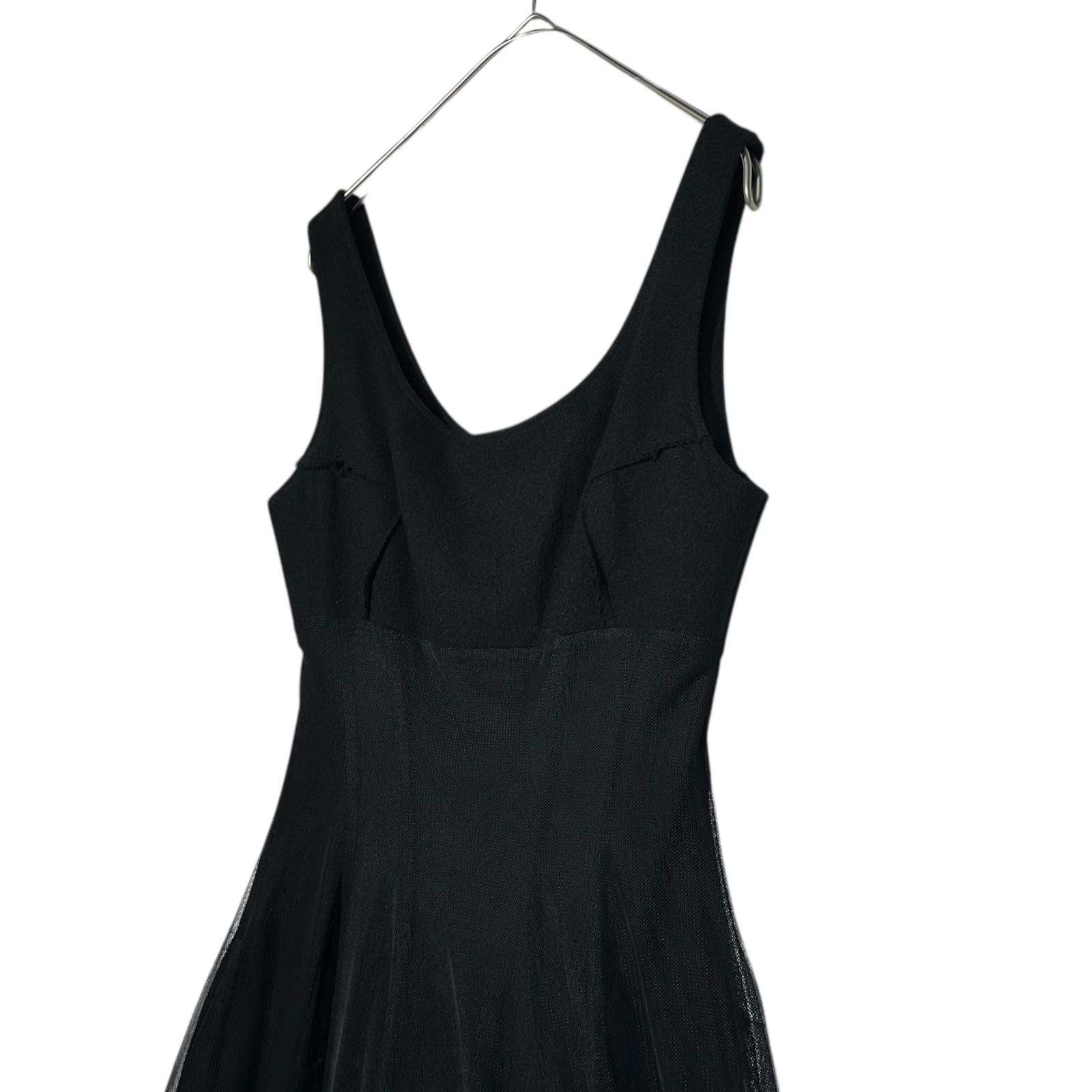 MICHIKO by Y s ミチコ バイ ワイズ Sleeveless Tulle Dress ノースリーブ チュール ドレス ワンピース YF-D32-807 1 S程度 ブラック