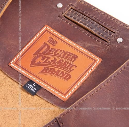  4 WV-14 レザーベスト ブラウン ベスト バイクウェア 装備