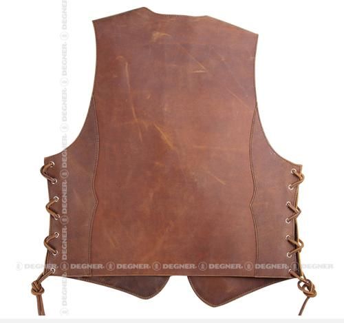 4 WV-14 レザーベスト ブラウン