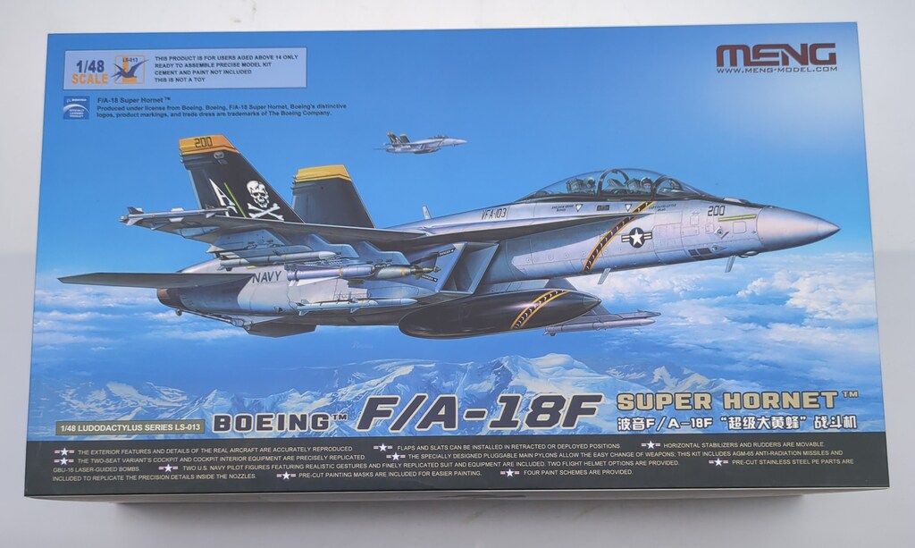MENG MODEL 1/48 LUDODACTYLUS SERIES BOEING F/A-18F SUPER HORNET LS-013