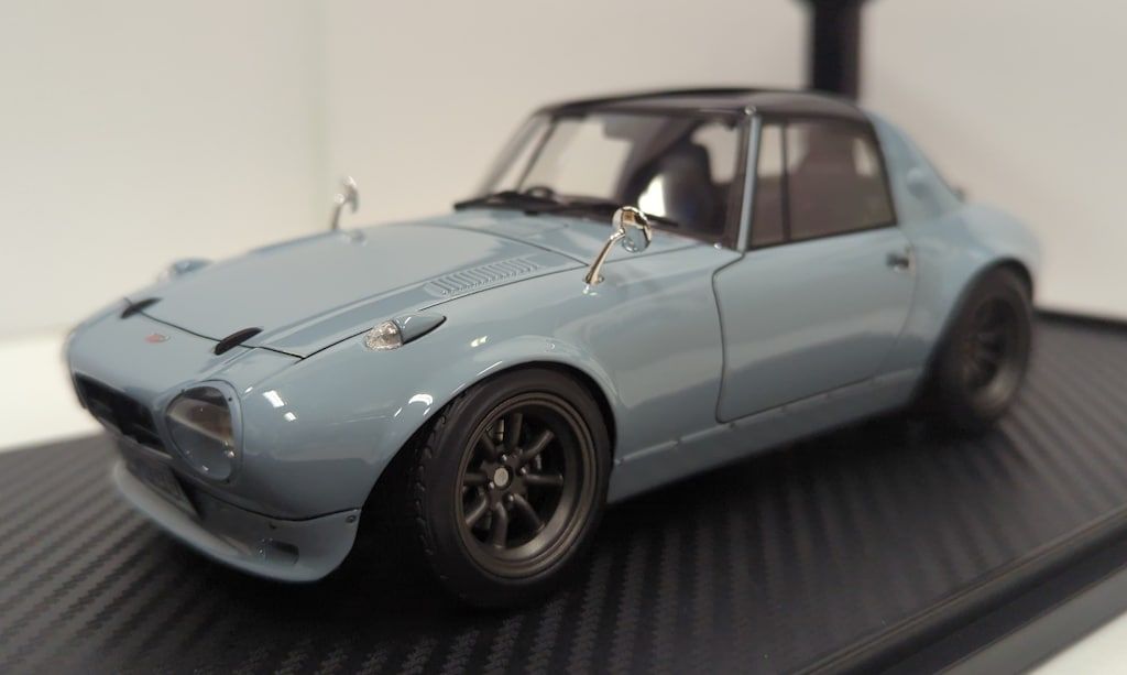 ignition model 1 18 Toyota Sports 800 NOB Hachi Ver Light Gray IG3089