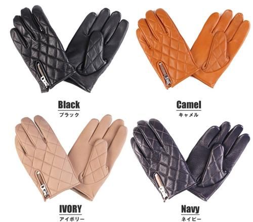 CLASSIC Diamond Stitch レザーグローブ ggmc 02