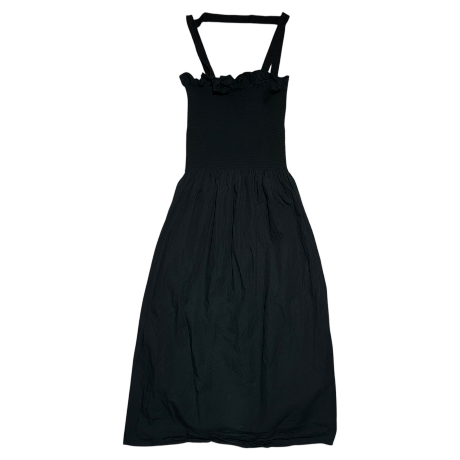 MM6 Maison Margiela エムエムシックス 16SS POPLIN DRESS ポプリン ノースリーブ ドレス ギャザー S32MA0242 S35722 S ブラック