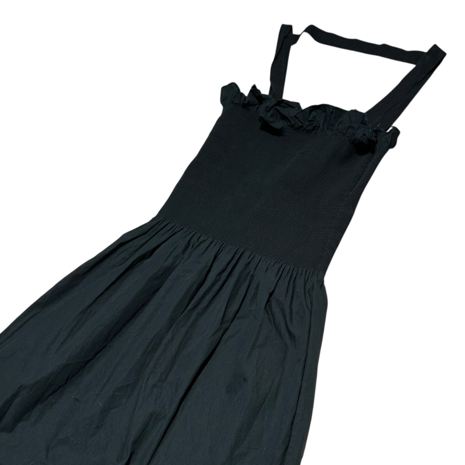 MM6 Maison Margiela エムエムシックス 16SS POPLIN DRESS ポプリン ノースリーブ ドレス ギャザー S32MA0242 S35722 S ブラック