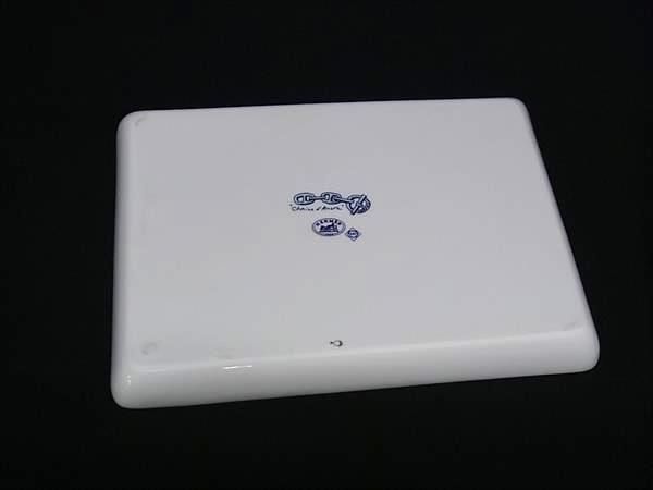 HERMES エルメス シェーヌダンクル スクエア プレート 皿 食器 テーブルウェア ホワイト系 ブルー系 BN 4888