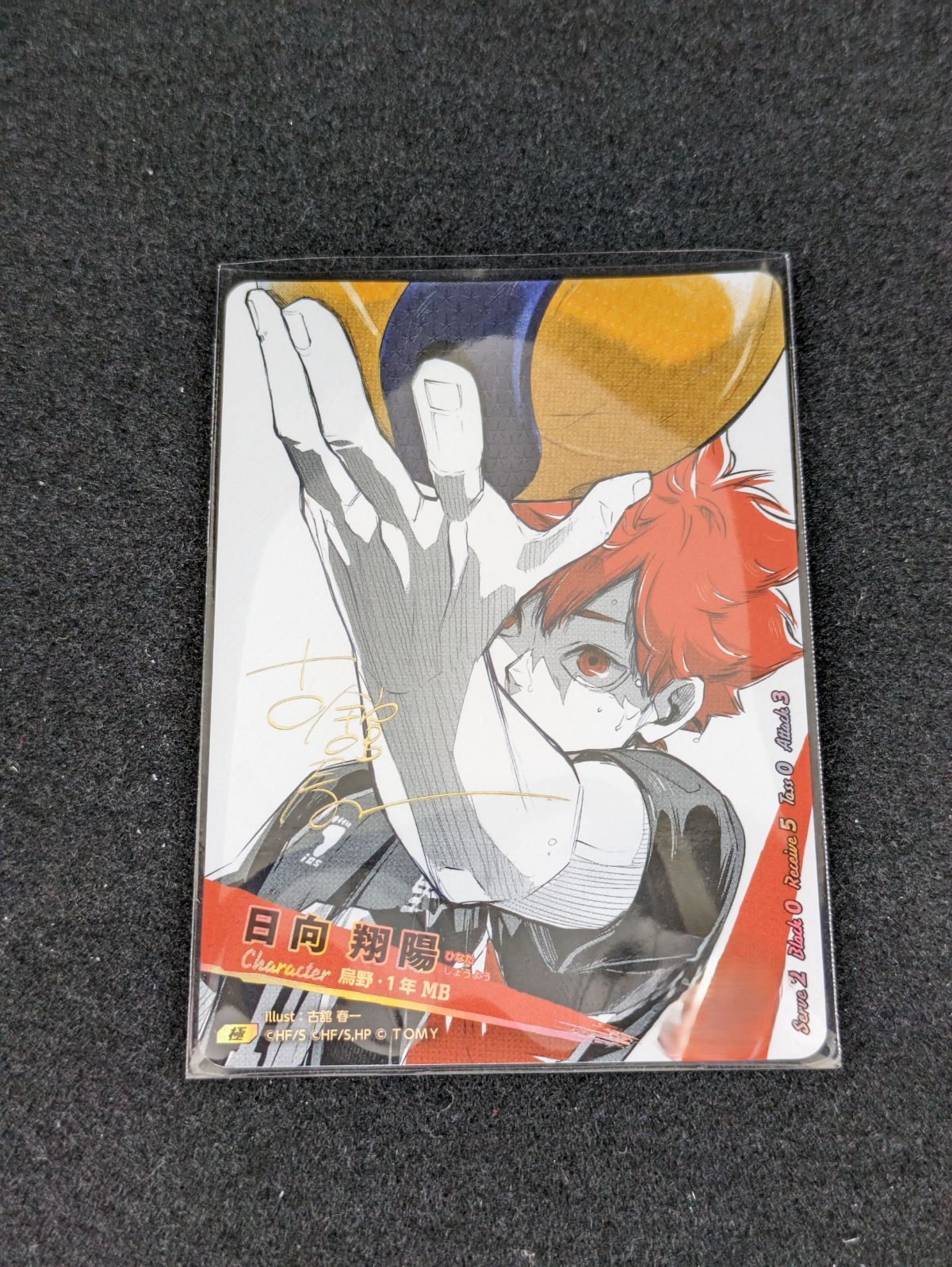 大野43-1-1104 ハイキュー!! バボカ!! BREAK 日向翔陽 サイン HV-P01-004 シリアル入