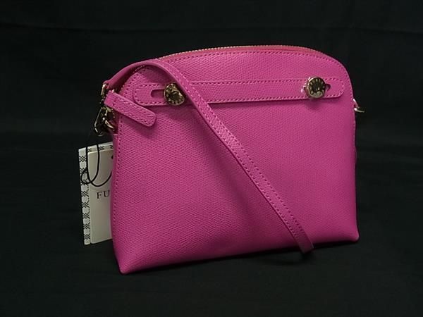 FURLA フルラ パイパー レザー 2WAY ポーチ ポシェット ショルダーバッグ レディース ピンク系 FP5868