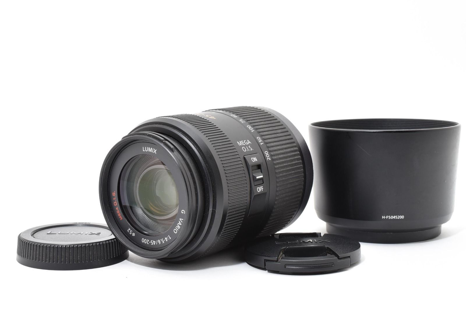 Panasonic Lumix G Vario 45-200mm f4.0-5.6 Mega O.I.S Lens 上品 A