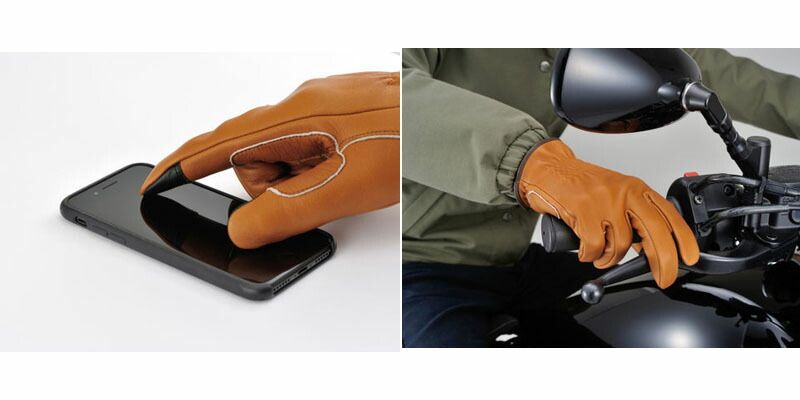 HBG-037 内縫いガンカットショート キャメル ナチュラル