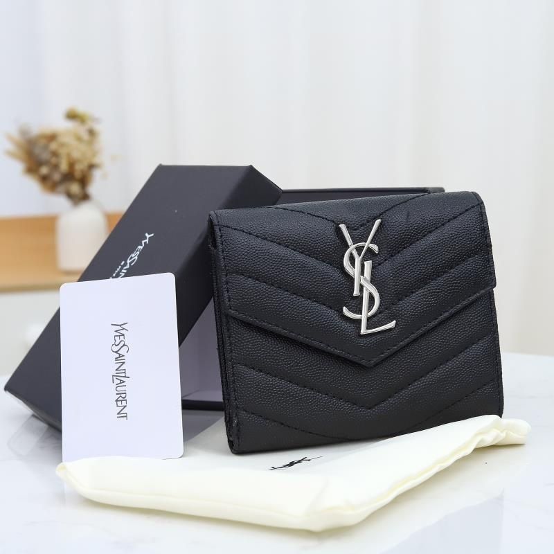 超極上美品】YSL Yves saint Laurentイヴ イヴサンローラン 折り財布
