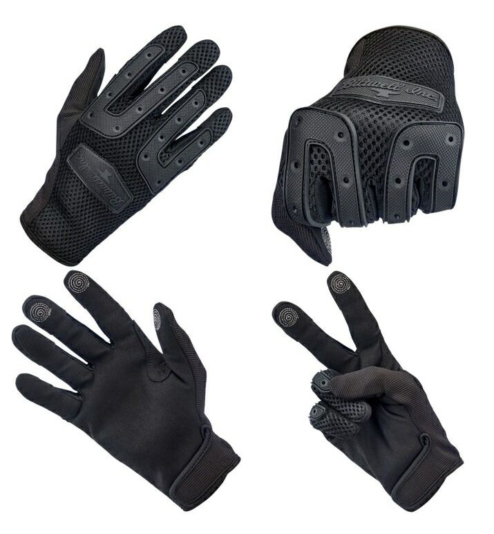 Anza Gloves -Black - Red Black